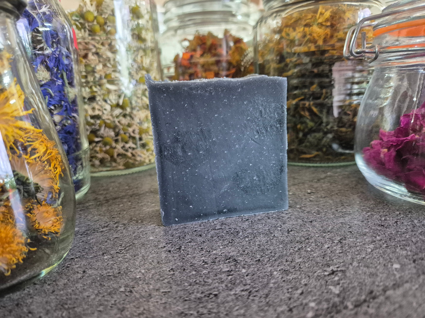 Pure Tallow Soap Bar, handcrafted, all natural, Charcoal and Cedarwood