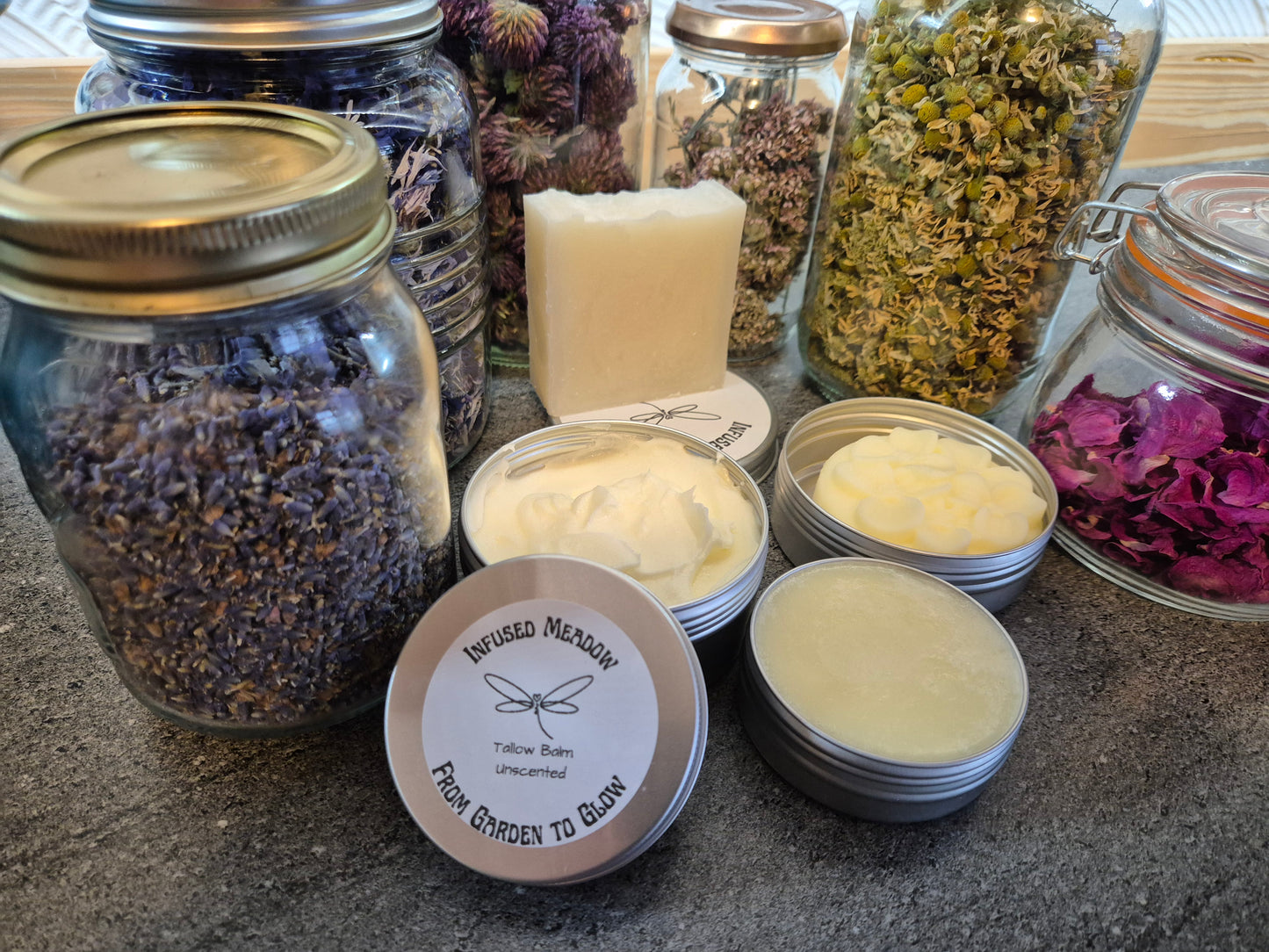 Pure Tallow Christmas Pack, hand made soap, body butter, balm and lotion bar