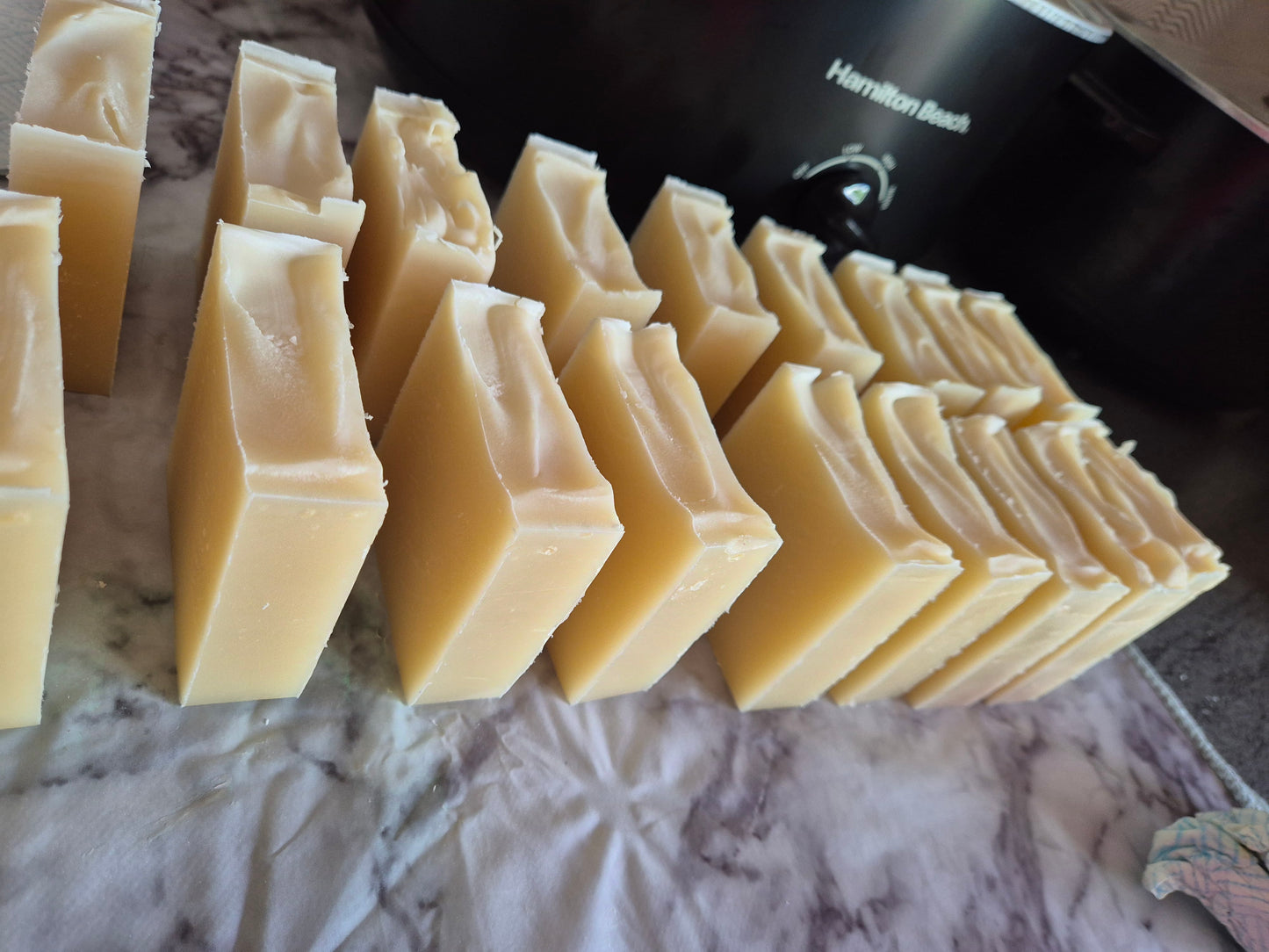 Pure Tallow Soap Bar, handmade, all natural, Lavender and White Kaolin Clay