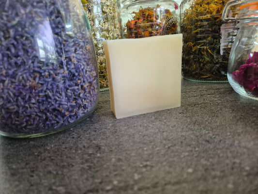 Pure Tallow Soap Bar, handmade, all natural, Lavender and White Kaolin Clay