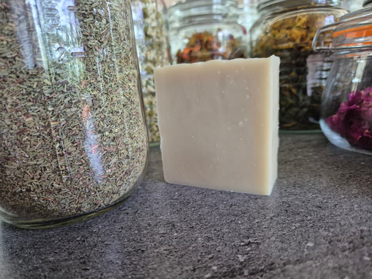 All Natural Olive Oil & Coconut Soap Bar, handmade, Rosemary and Clay